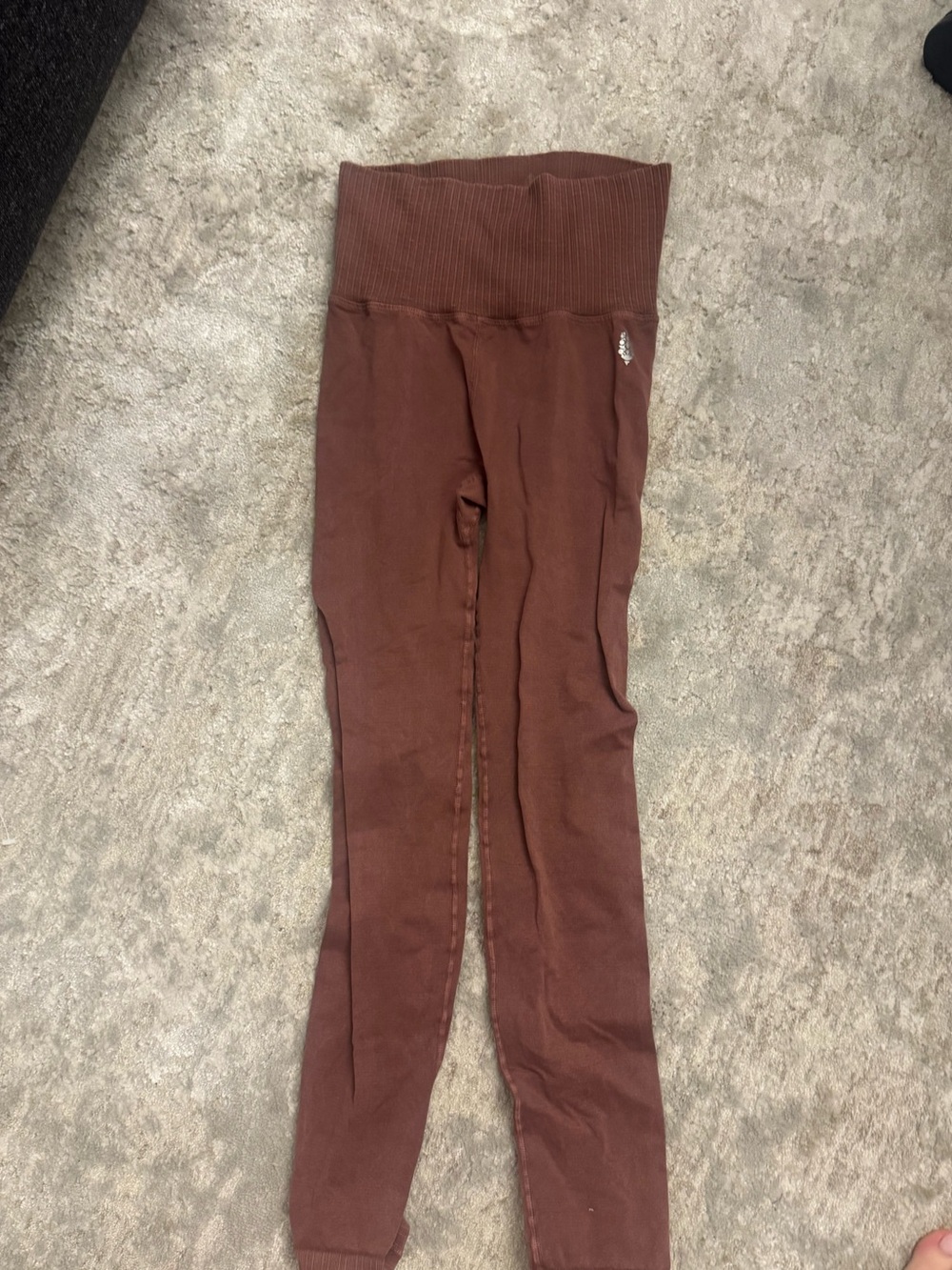Free People High-Waist Leggings in Brown